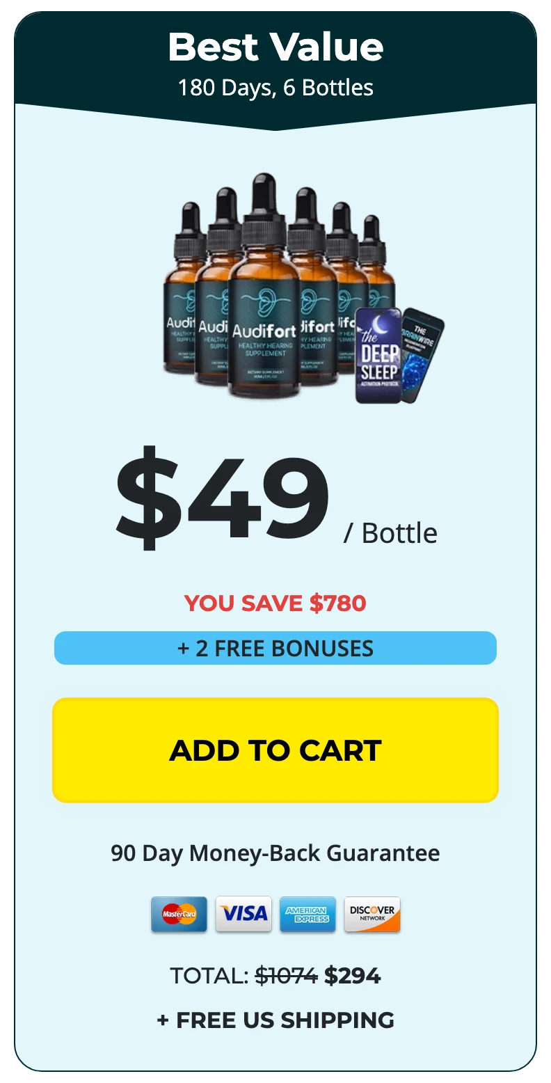 Audifort 6 bottles