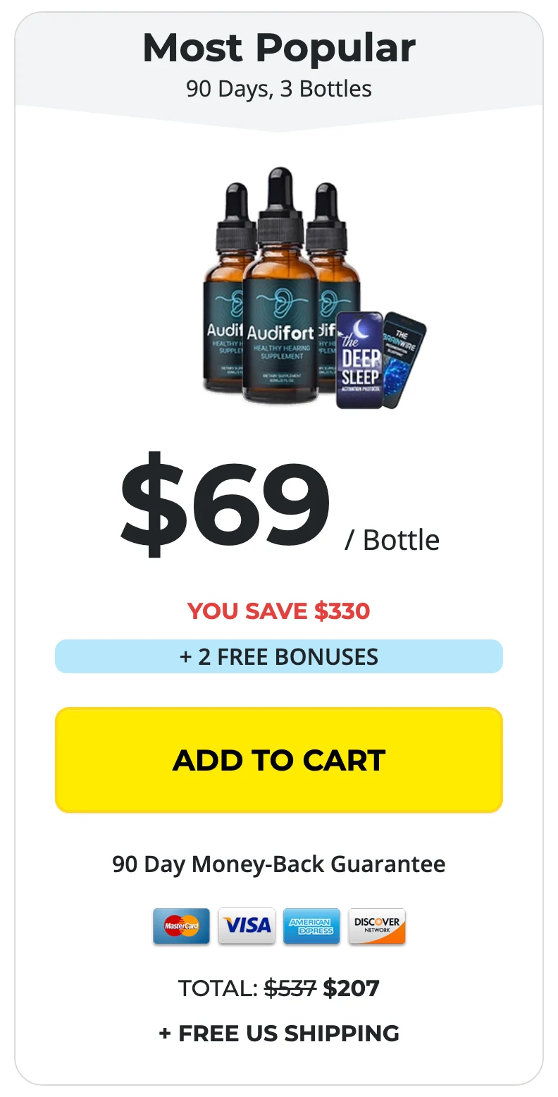 Audifort 3 bottles